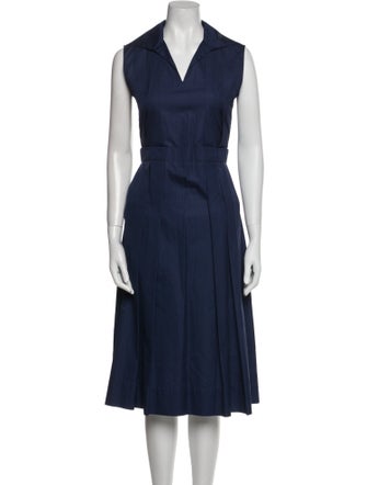 Marni V-Neck Midi Length Dress