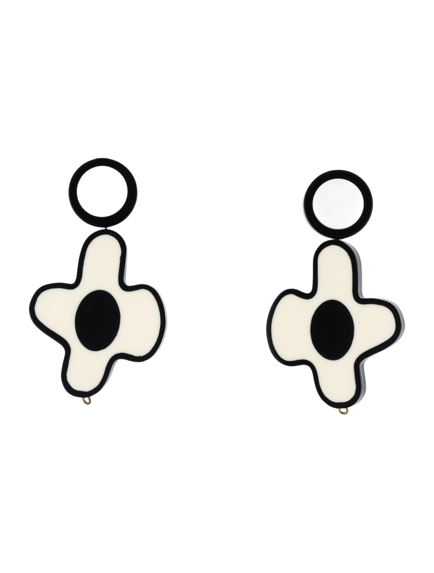 Marni Resin Flower Clip-On Earrings