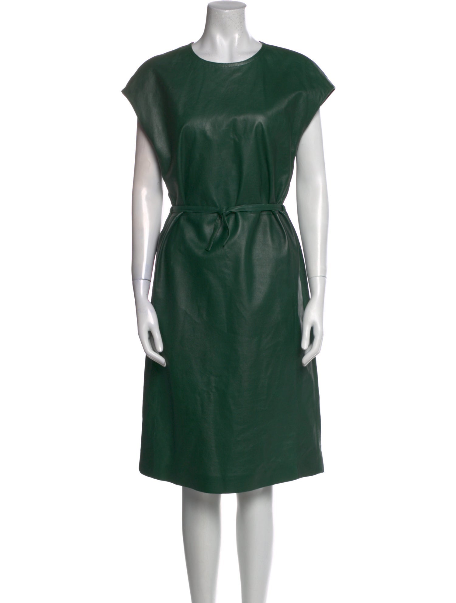Marni Lamb Leather Midi Length Dress