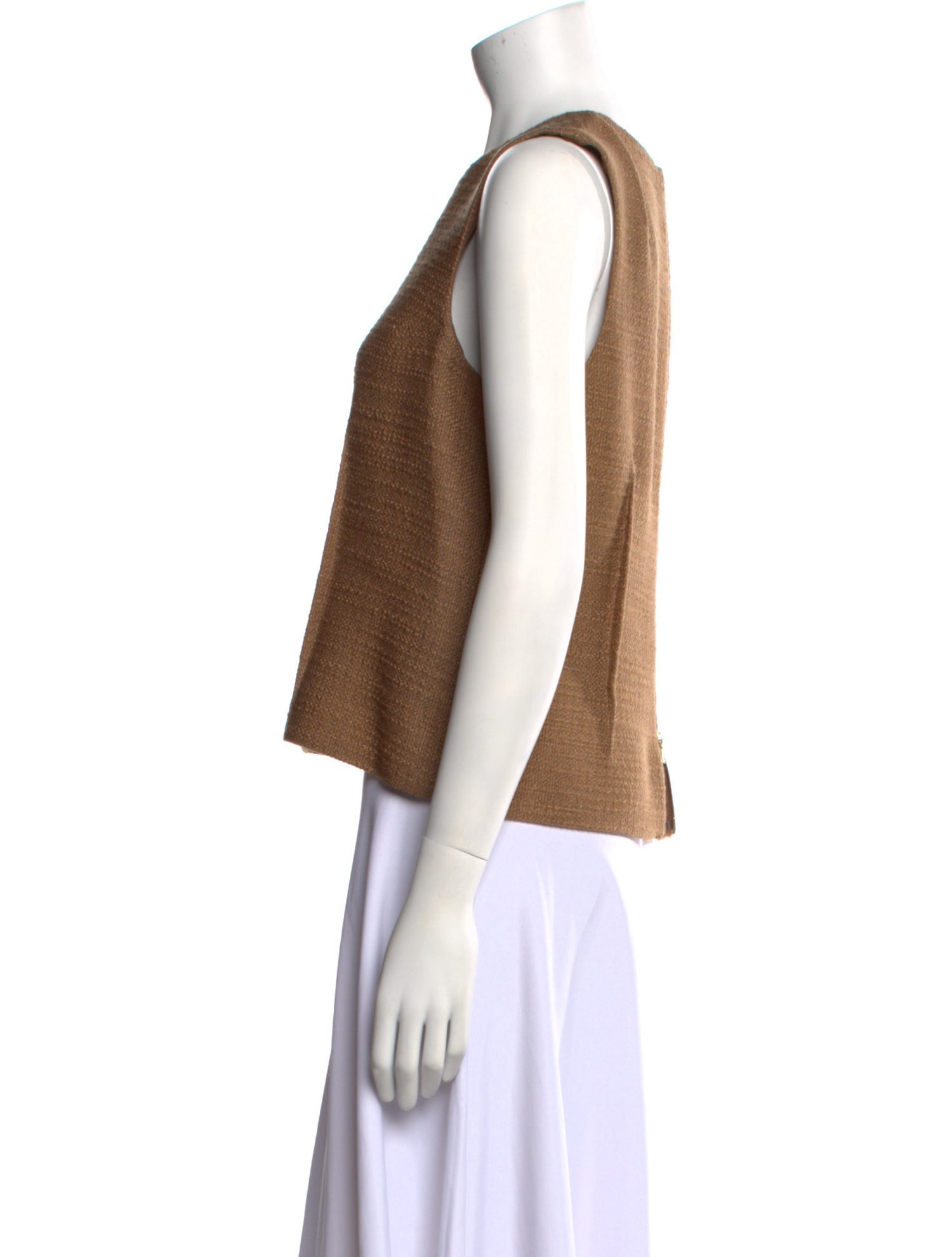 Marni Crew Neck Sleeveless Crop Top