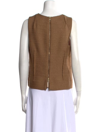 Marni Crew Neck Sleeveless Crop Top