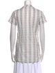 Marni Printed V-Neck Button-Up Top