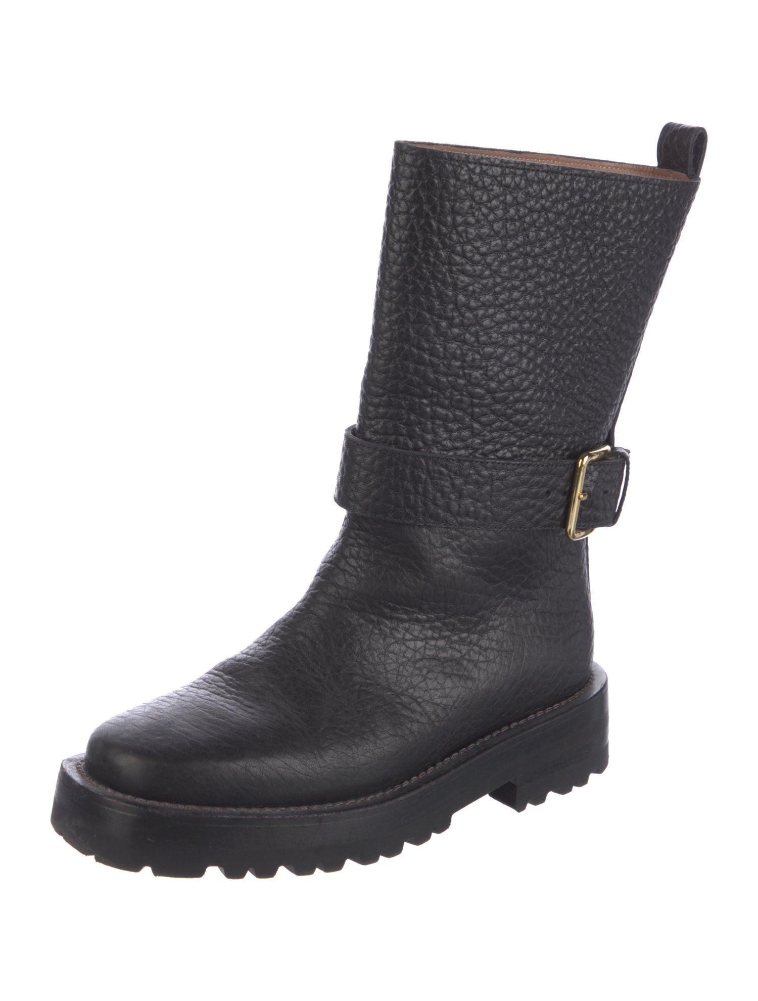 Marni Leather Moto Boots