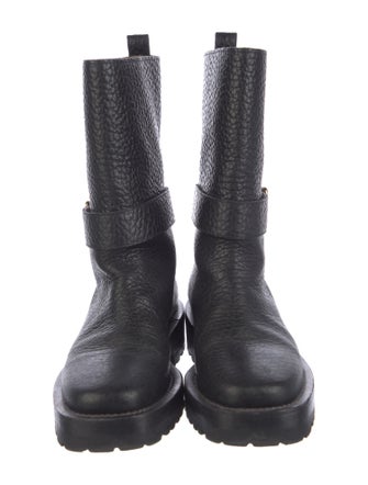 Marni Leather Moto Boots