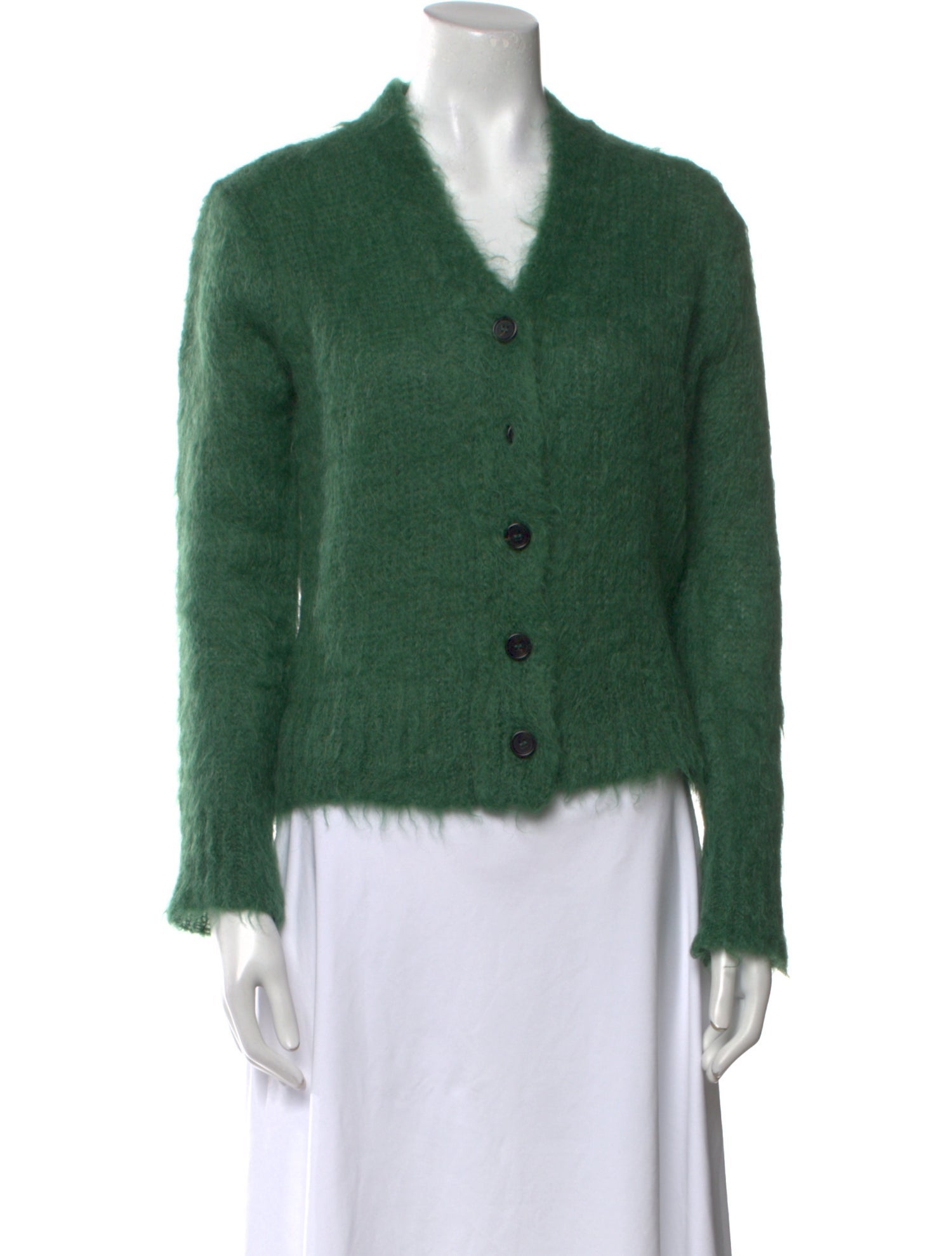 Marni Mohair V-Neck Sweater