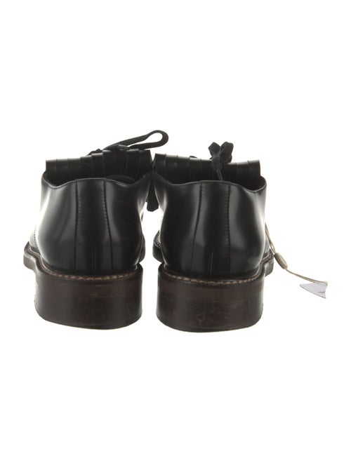 Marni Leather Fringe Trim Accent Oxfords