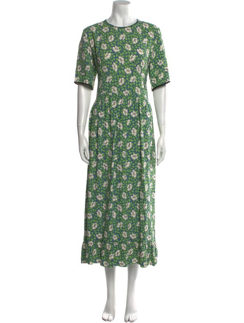 Marni Floral Print Long Dress