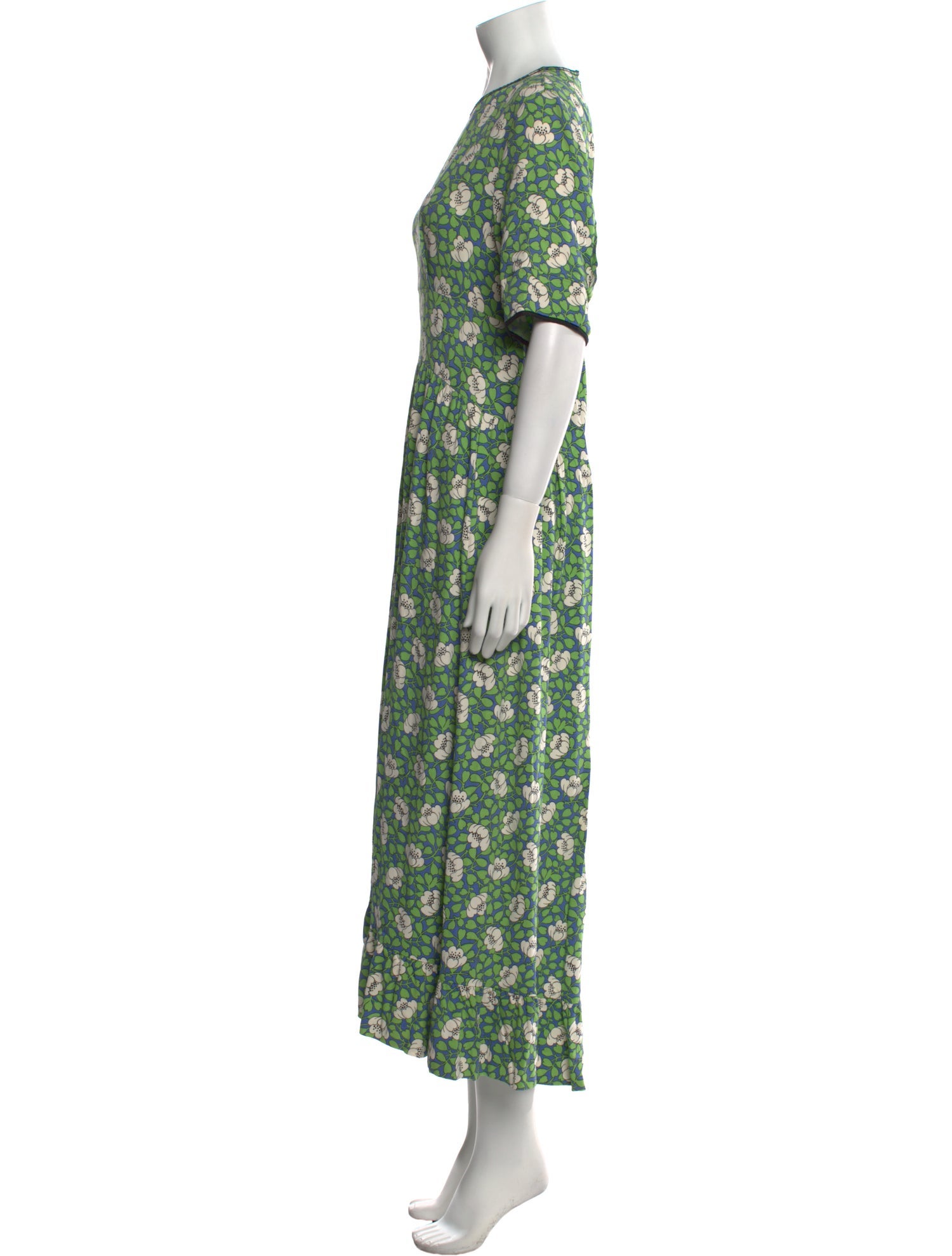 Marni Floral Print Long Dress