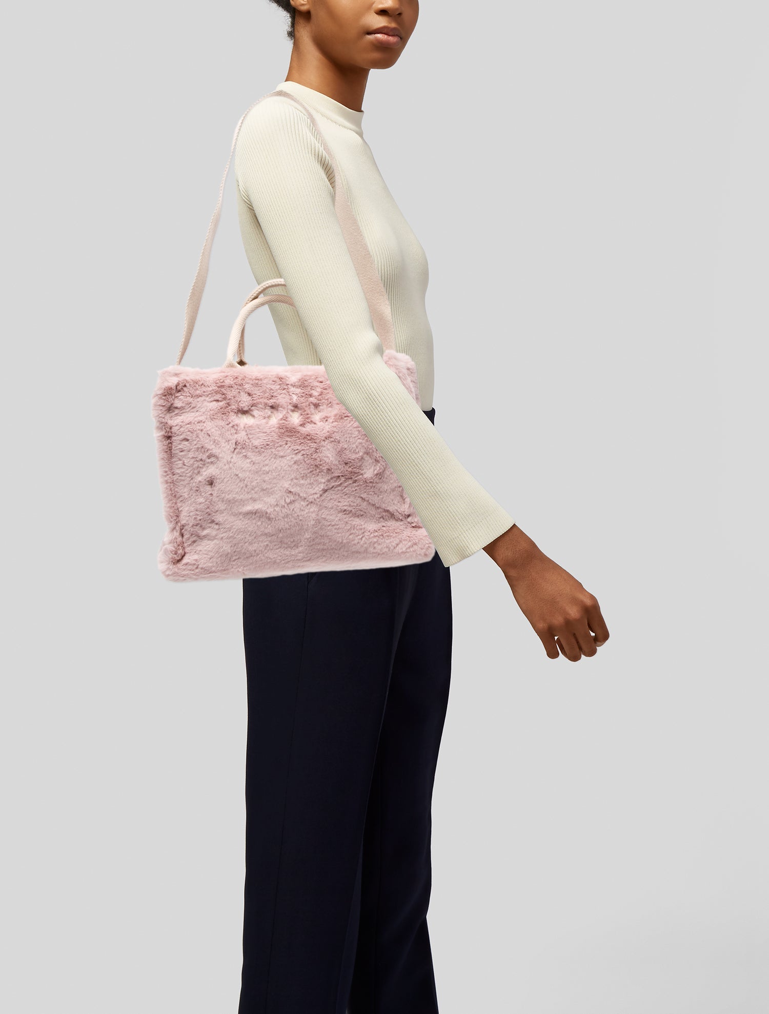 Marni Faux Fur Top Handle Bag w/ Tags