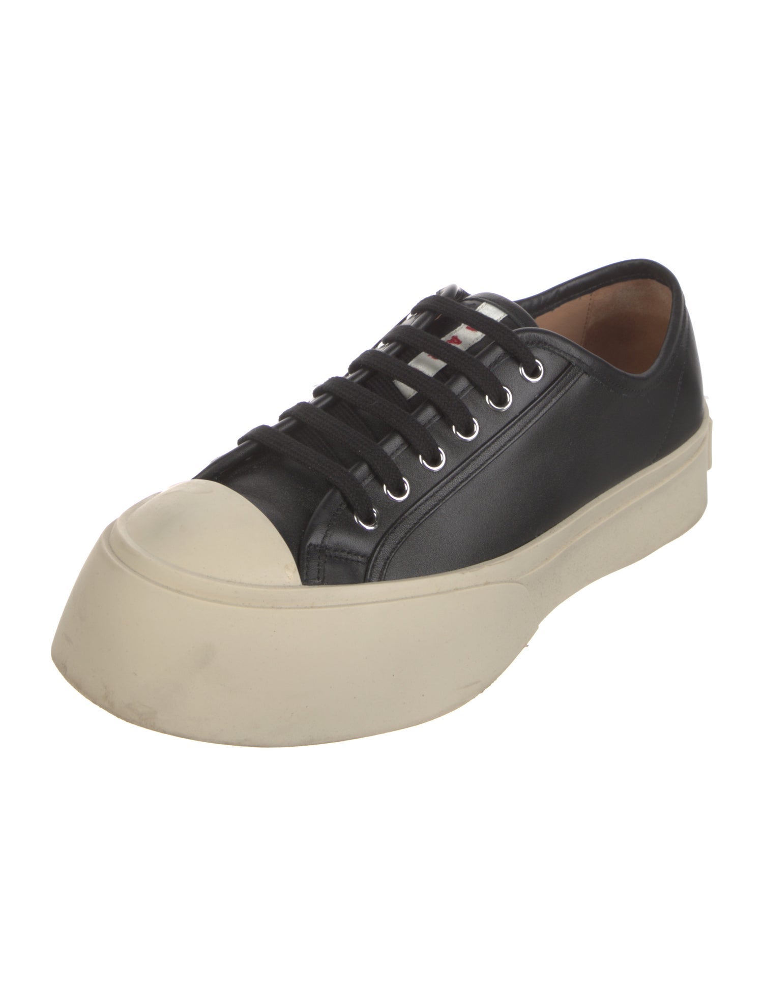 Marni Leather Colorblock Pattern Sneakers