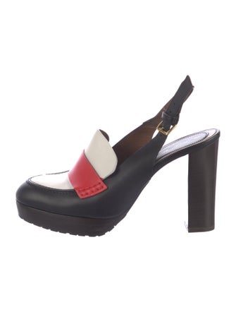Marni Leather Slingback Pumps