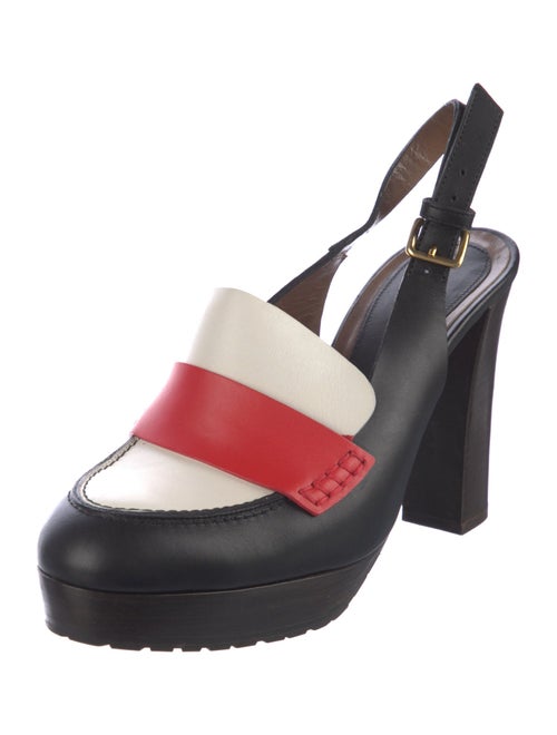 Marni Leather Slingback Pumps