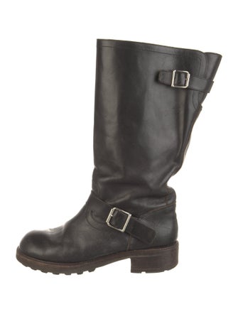 Marni Leather Moto Boots