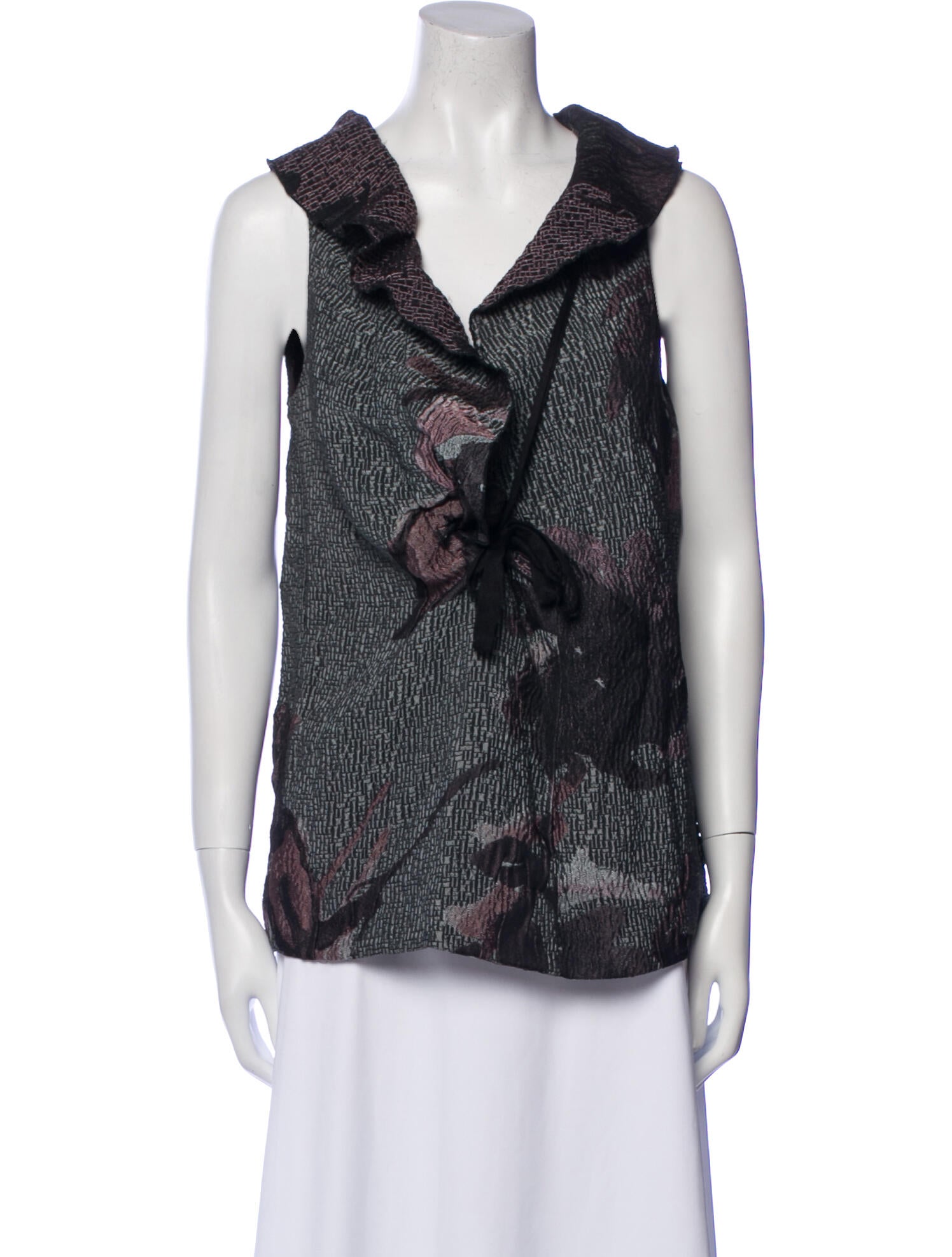 Marni Printed Cowl Neck Top