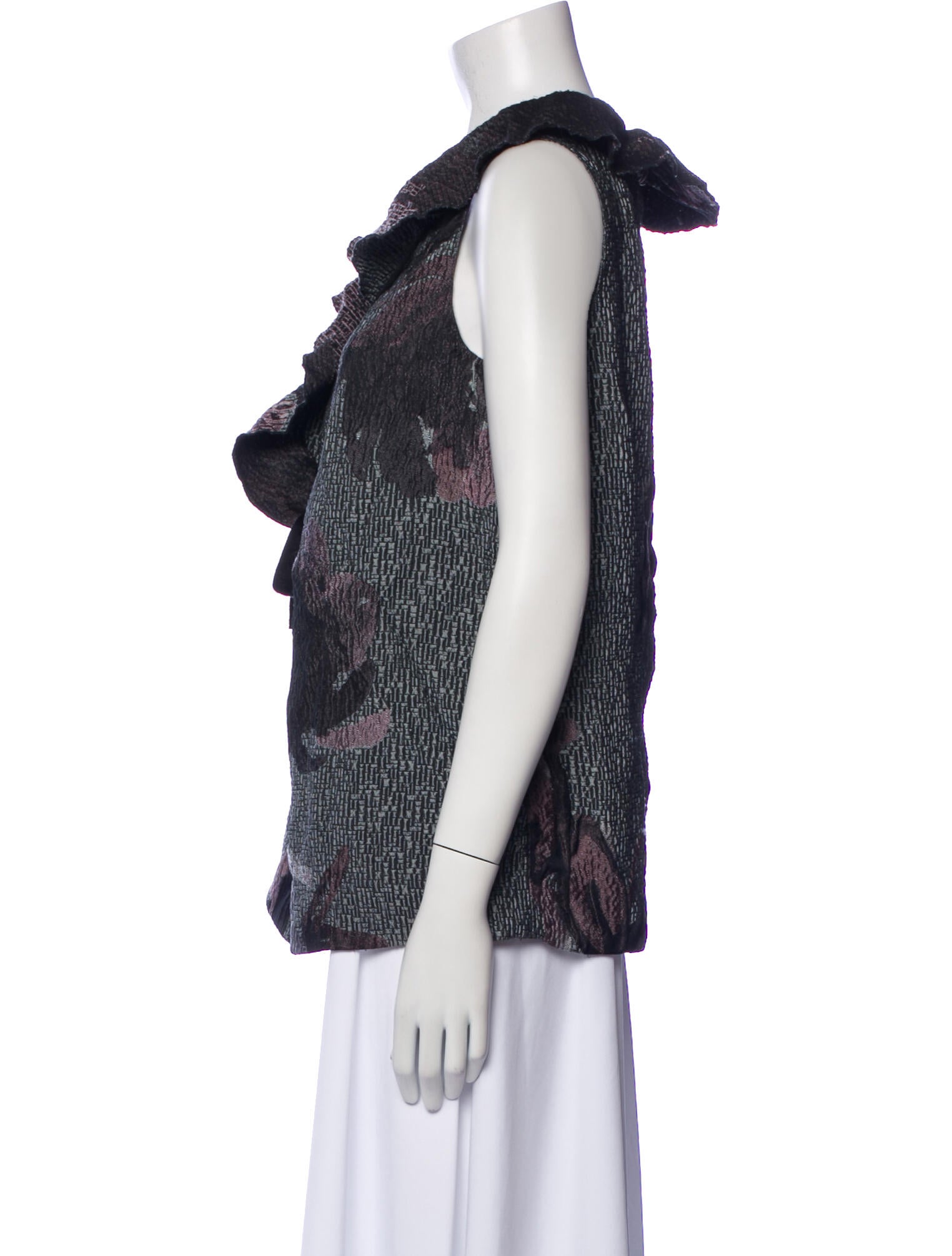 Marni Printed Cowl Neck Top