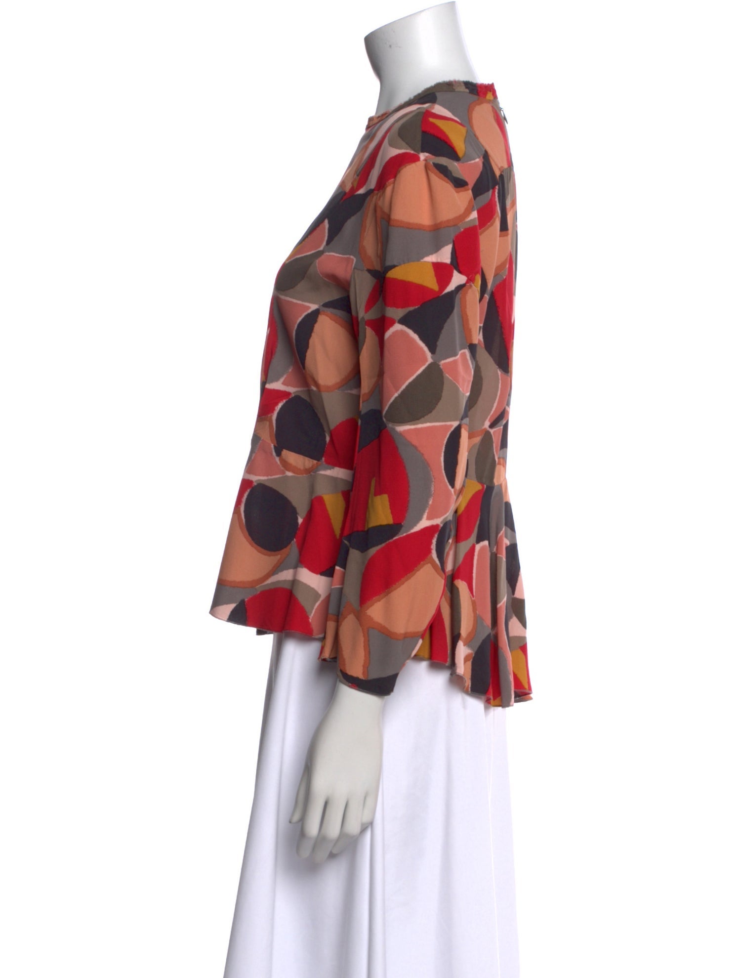 Marni Printed Crew Neck Blouse