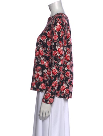 Marni Floral Print Crew Neck Top