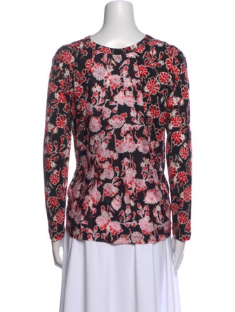 Marni Floral Print Crew Neck Top