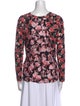 Marni Floral Print Crew Neck Top