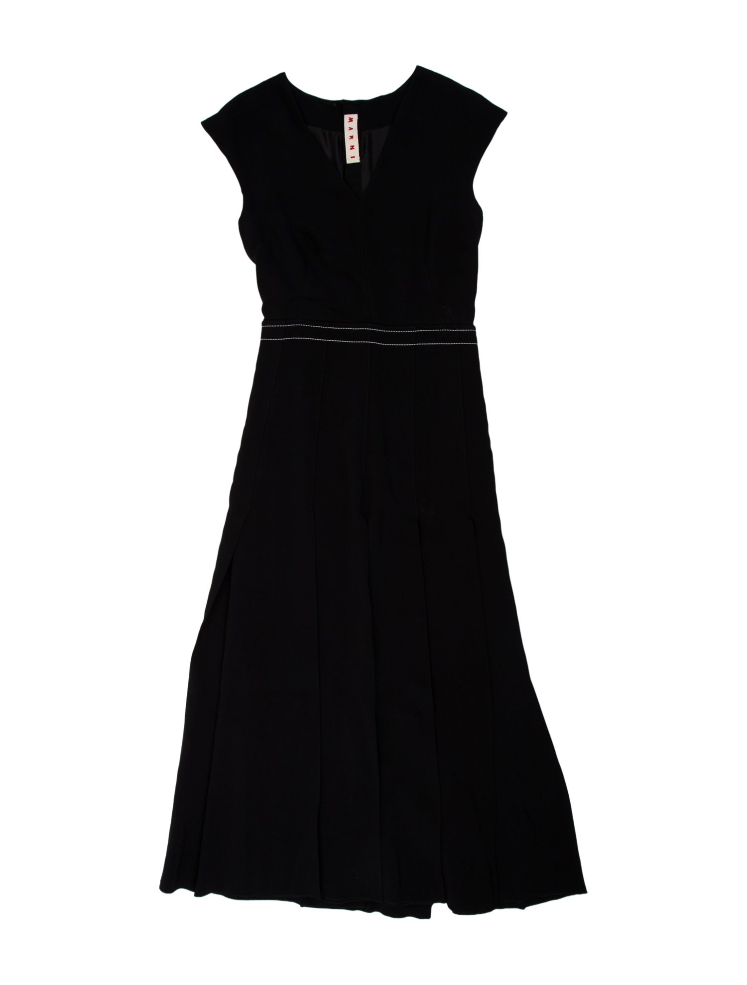 Marni V-Neck Long Dress