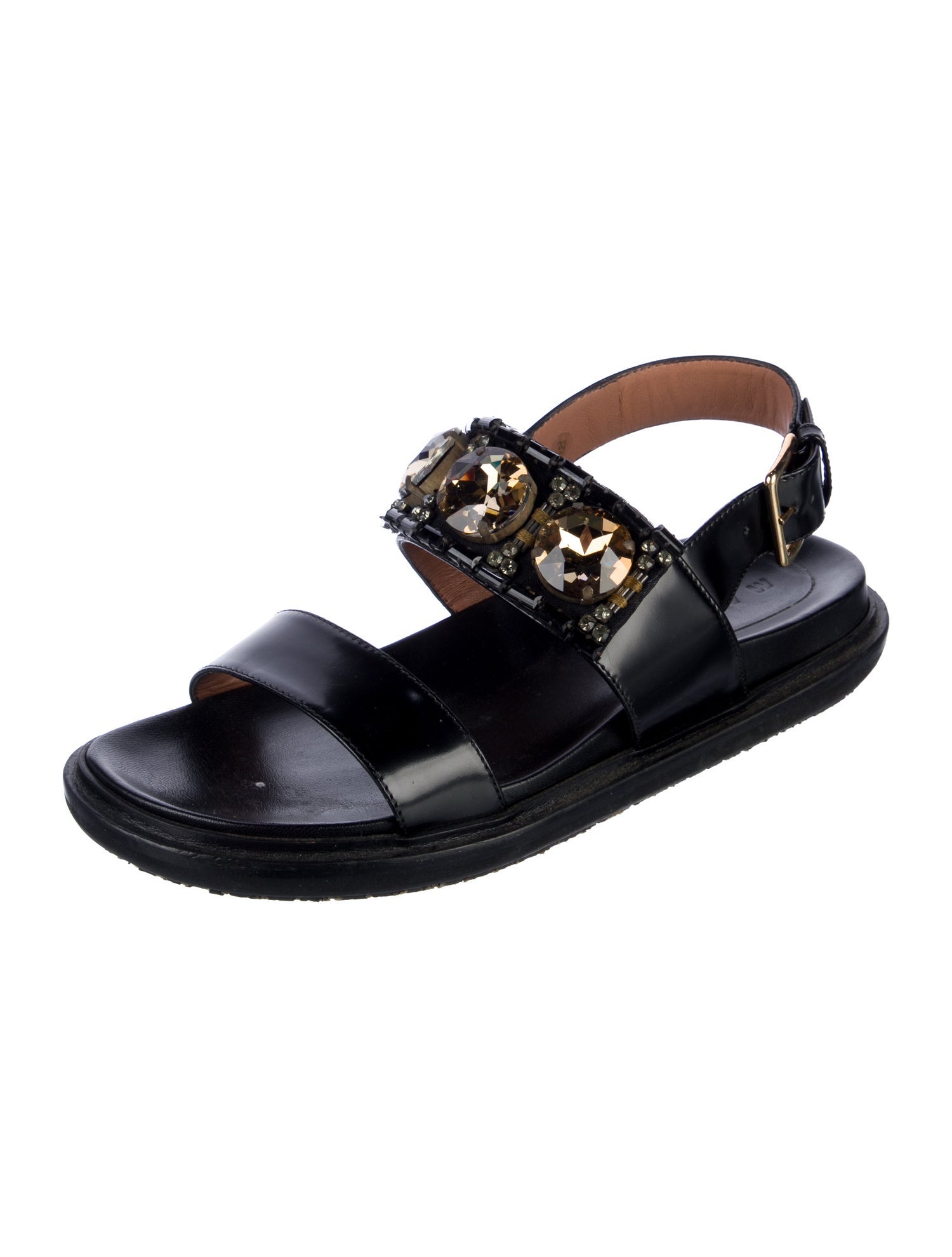 Marni Leather Slingback Sandals