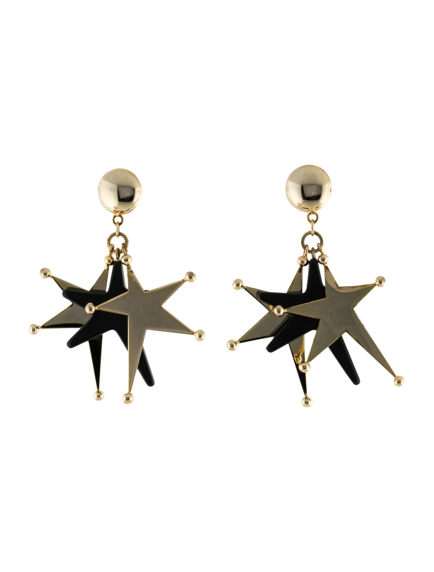 Marni Resin Star Drop Clip-On Earrings