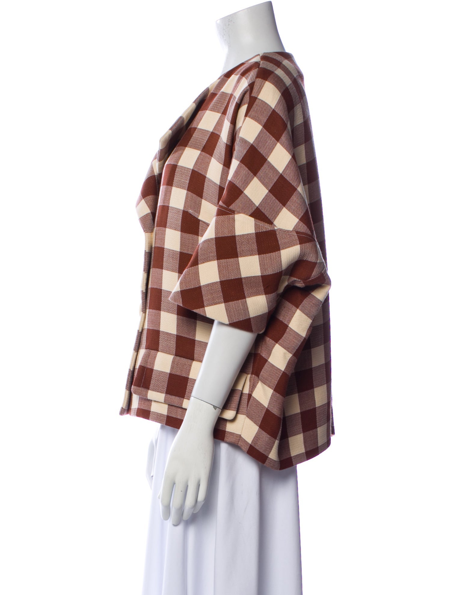 Marni Plaid Print Blazer