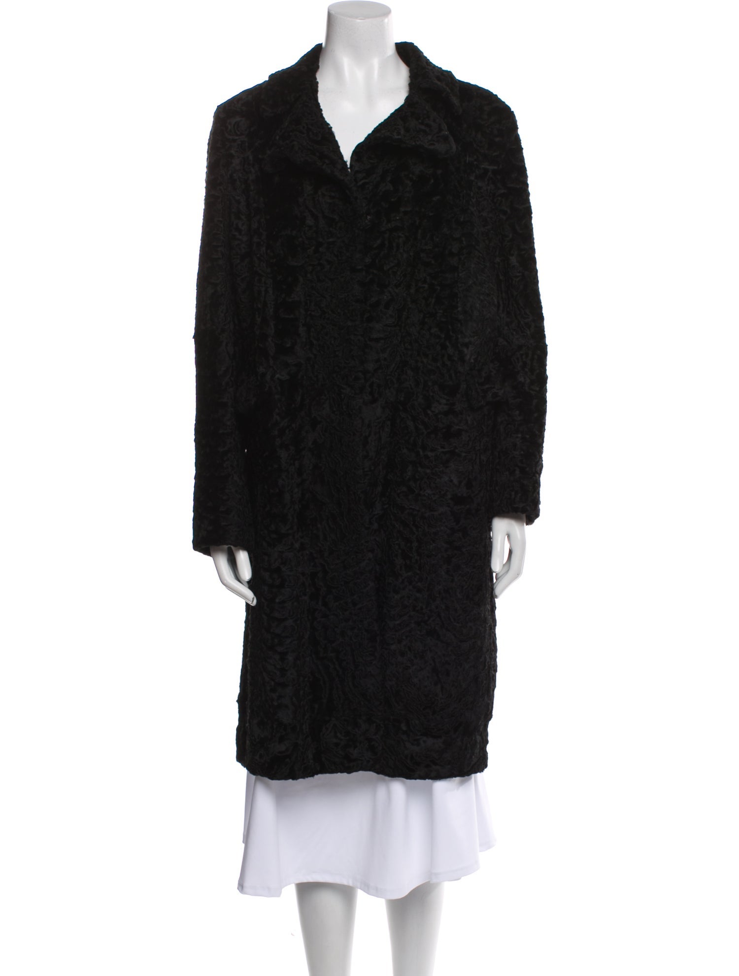 Marni Silk Faux Fur Coat