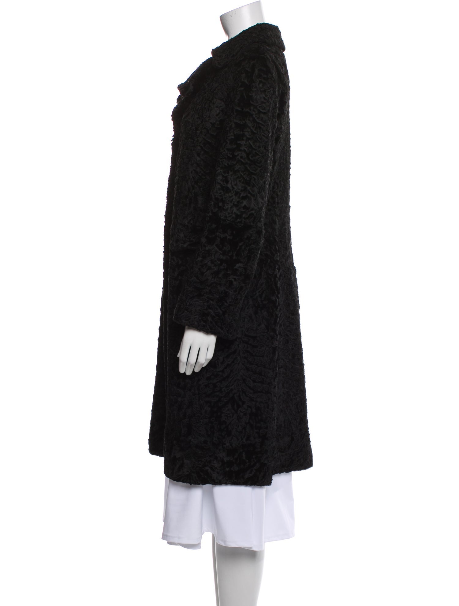 Marni Silk Faux Fur Coat