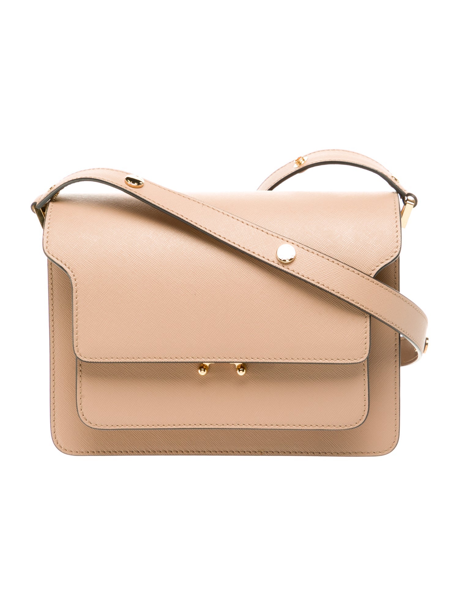 Marni Saffiano Leather Shoulder Bag