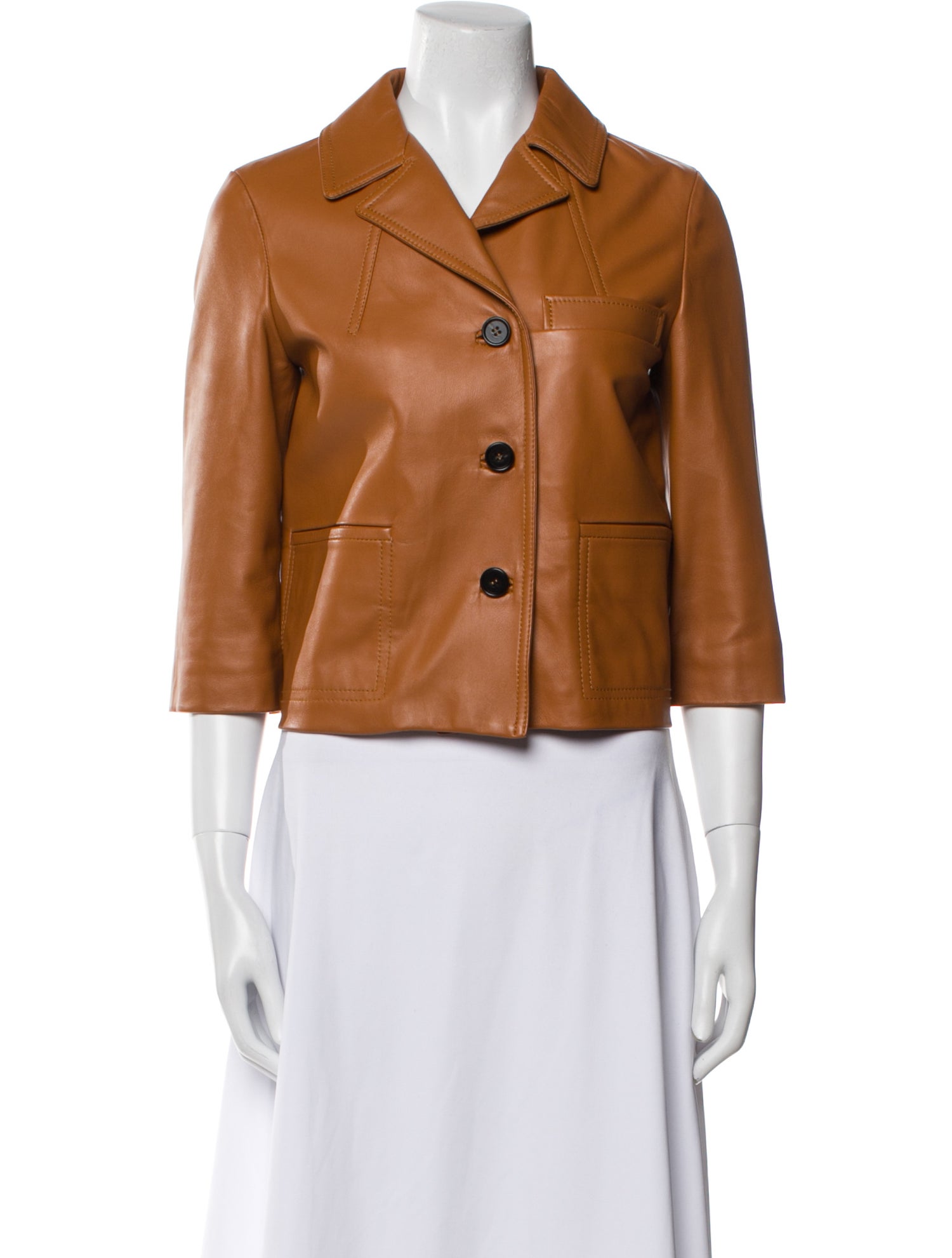 Marni Faux Leather Blazer