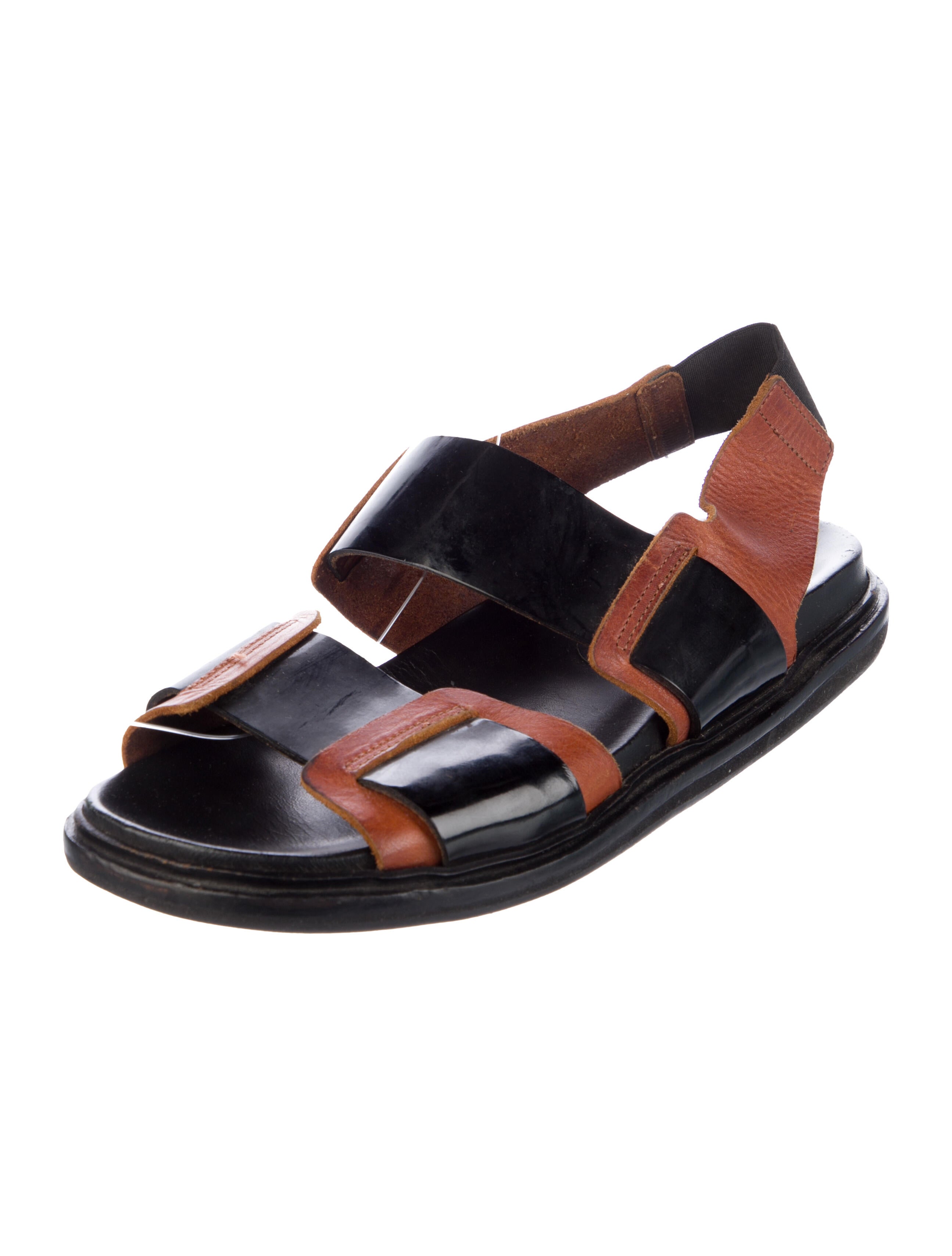 Marni Leather Slingback Sandals