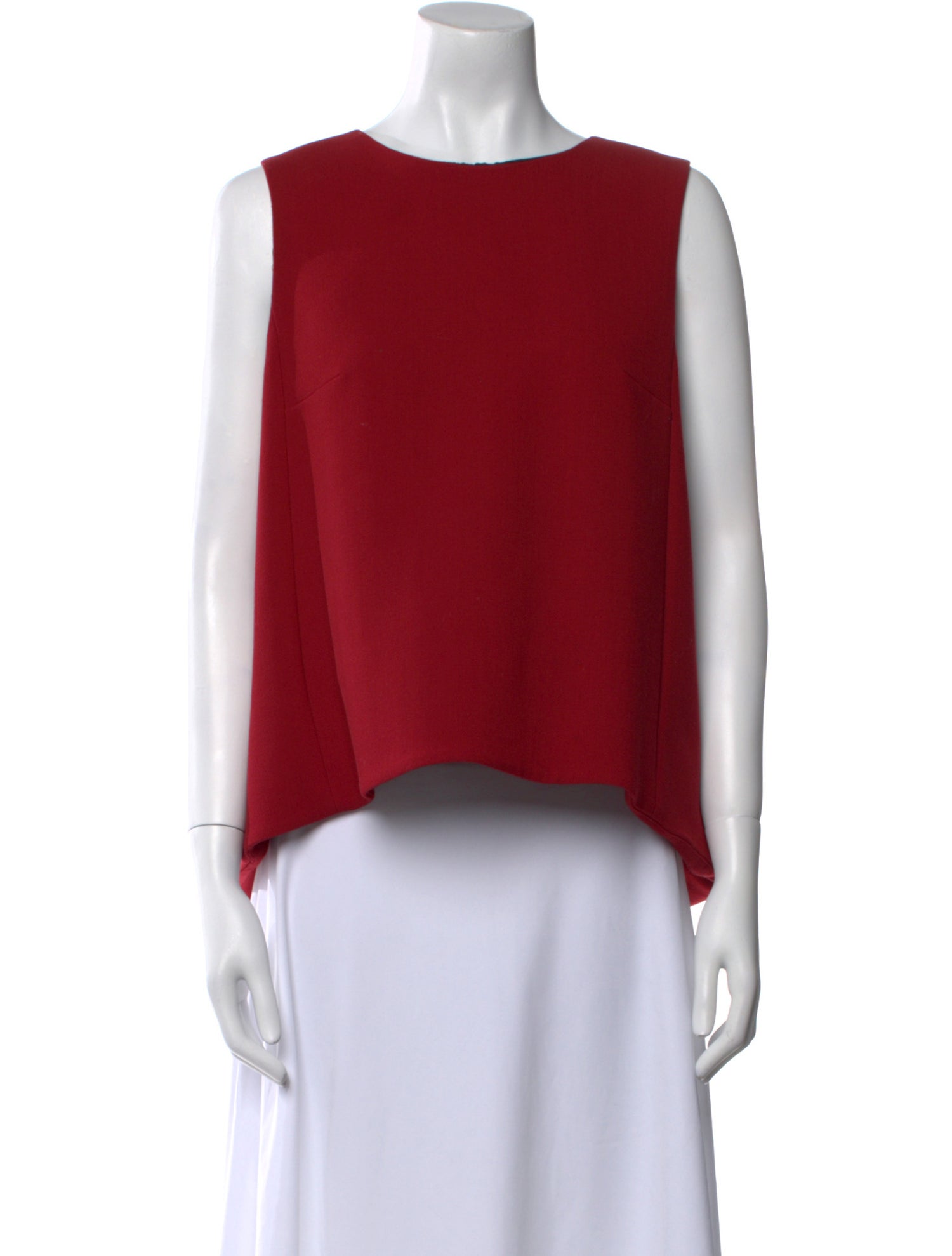 Marni Virgin Wool Bateau Neckline Crop Top