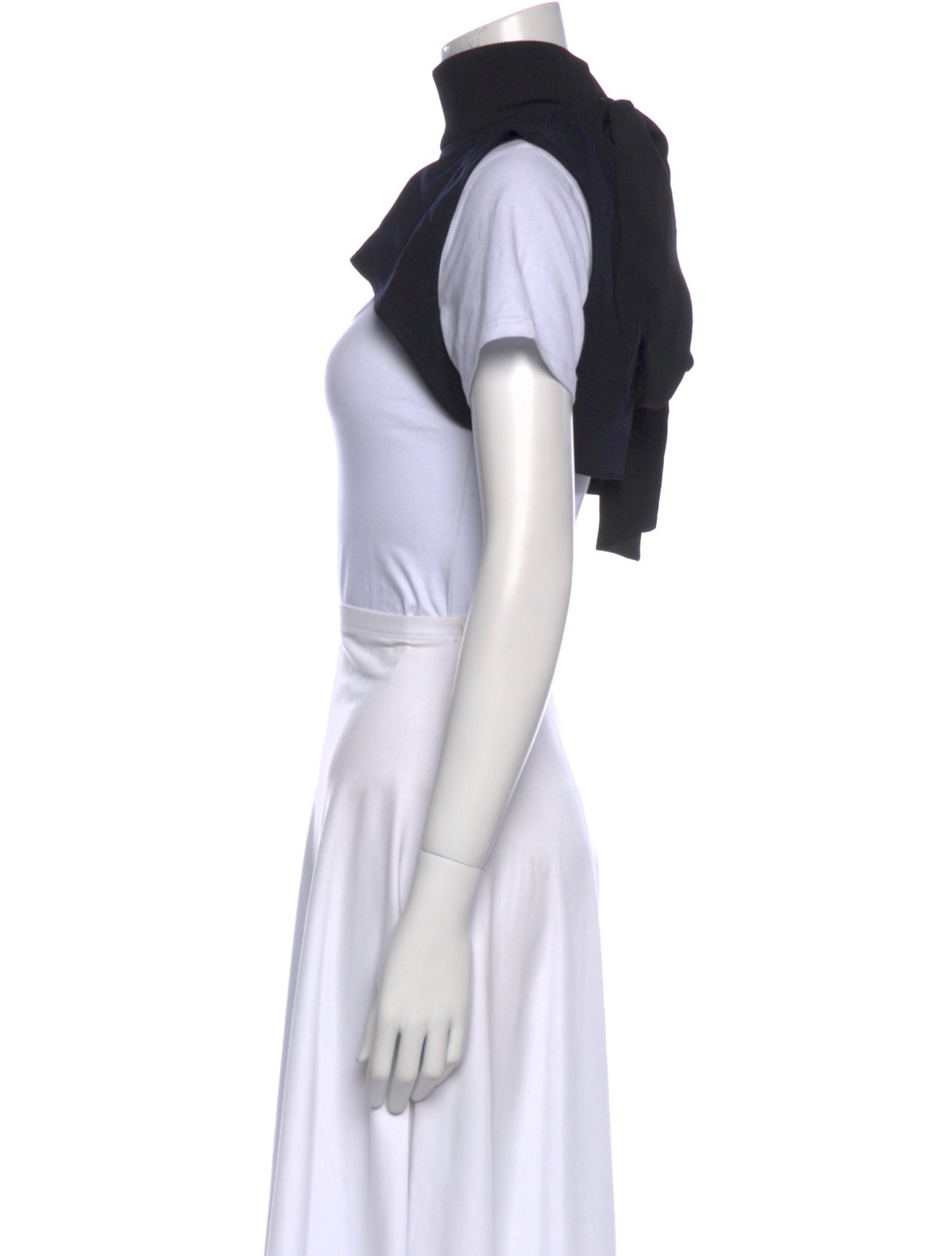 Marni Turtleneck Short Sleeve Crop Top