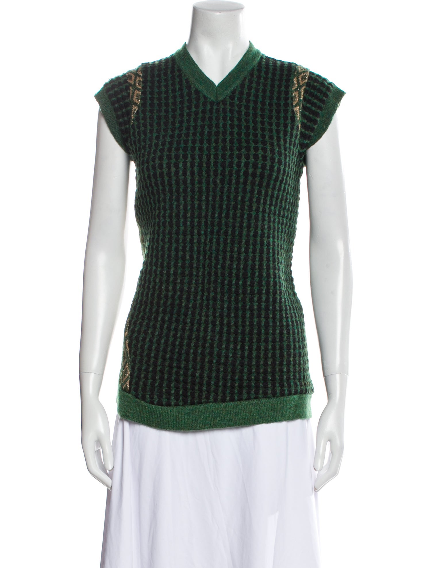 Marni Mohair Plaid Print Sweater