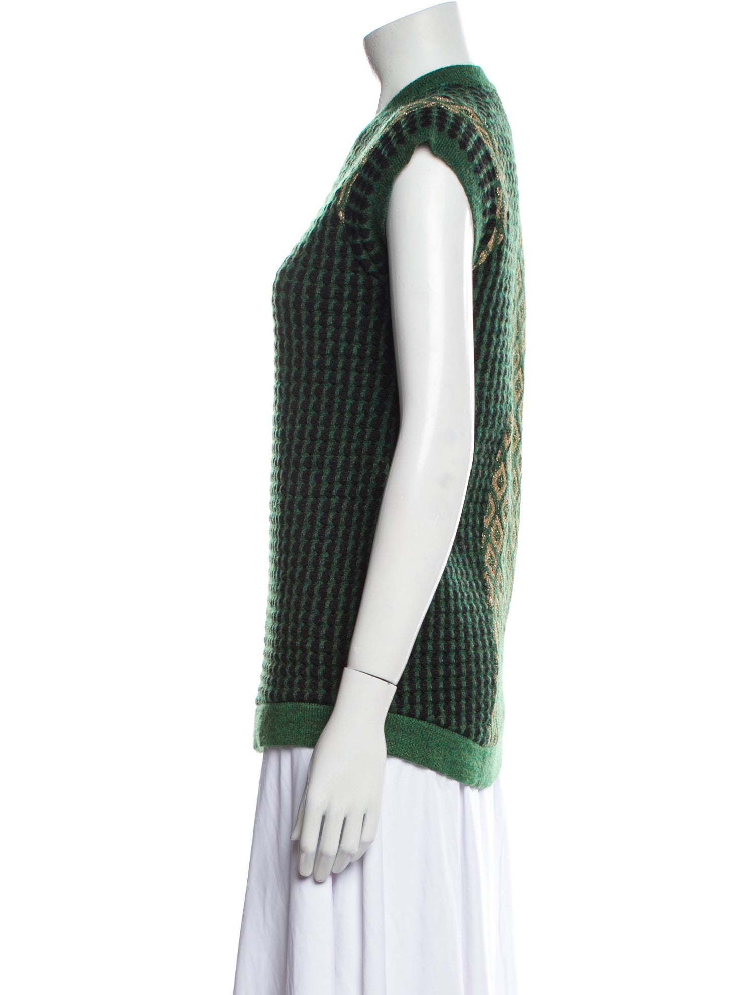 Marni Mohair Plaid Print Sweater