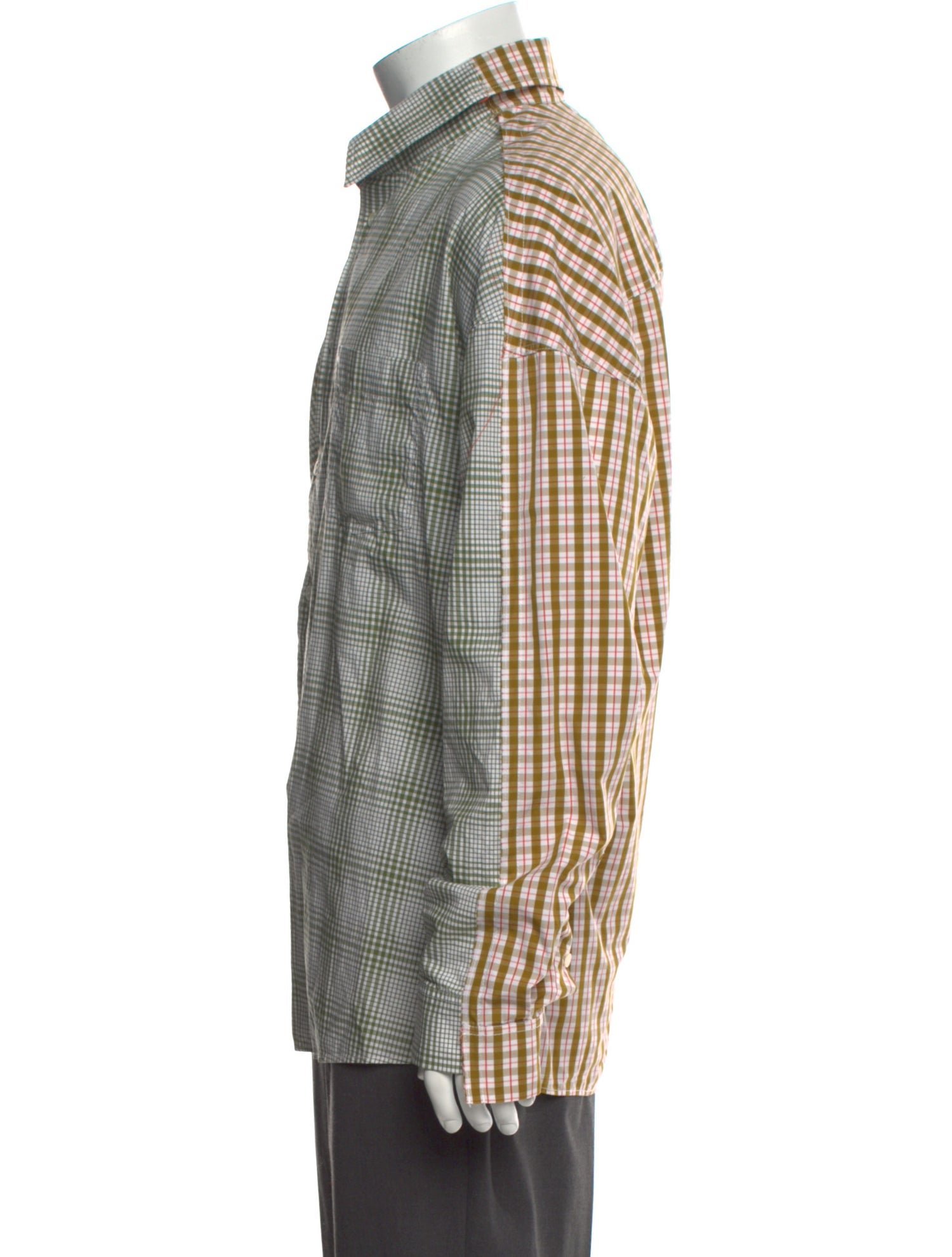 Marni Plaid Print Long Sleeve Shirt