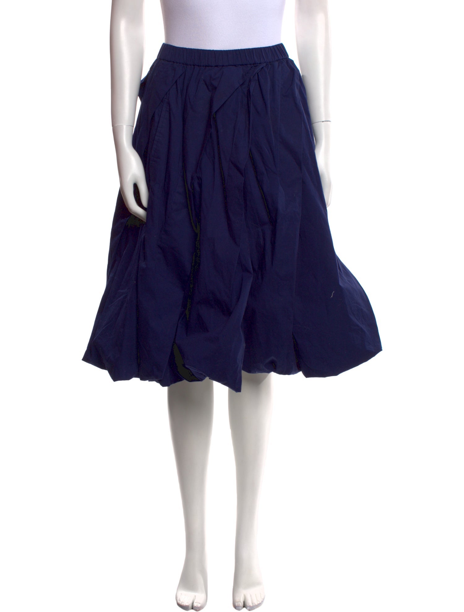 Marni Pleated Accents Knee-Length Skirt