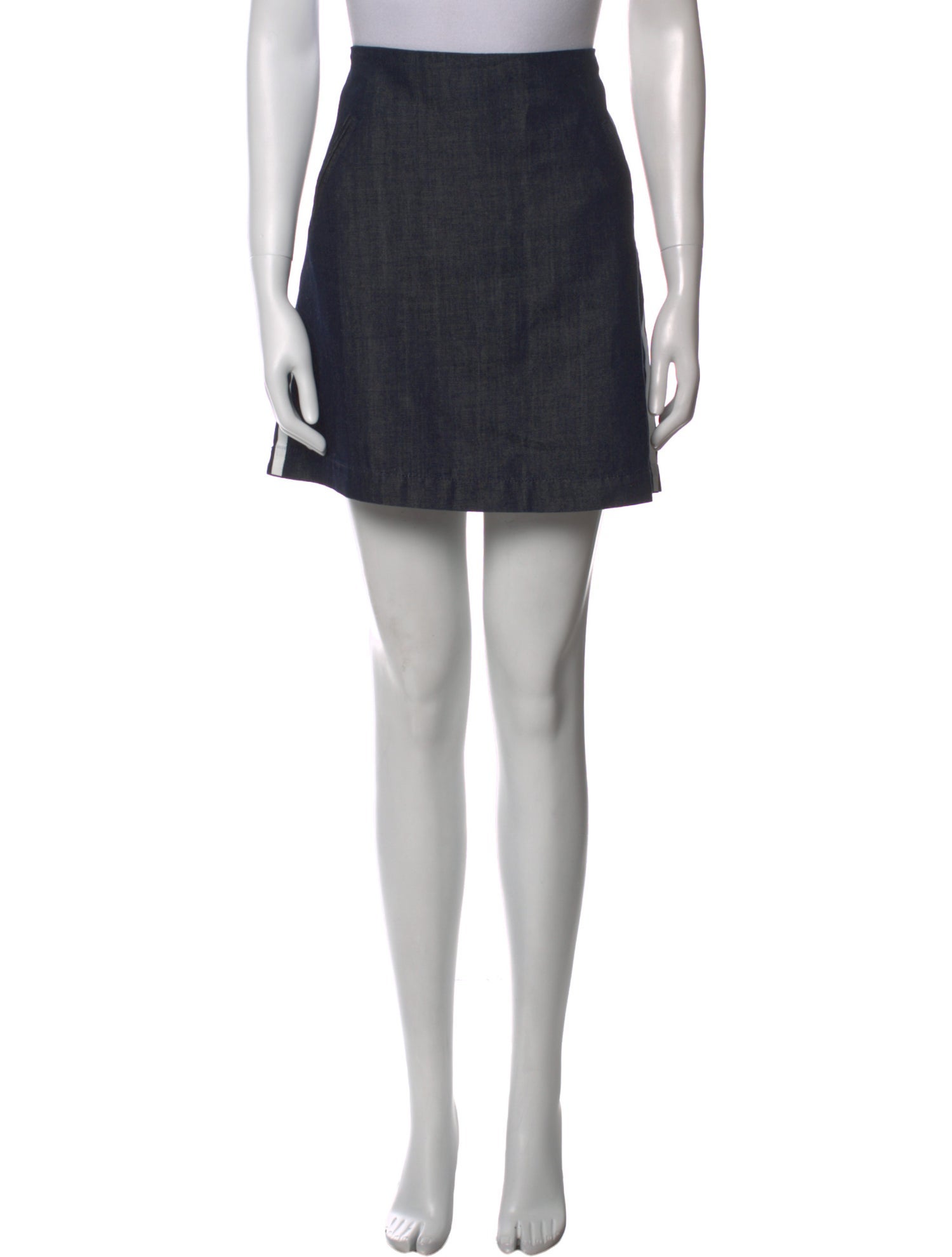 Marni Leather Trim Embellishment Mini Skirt