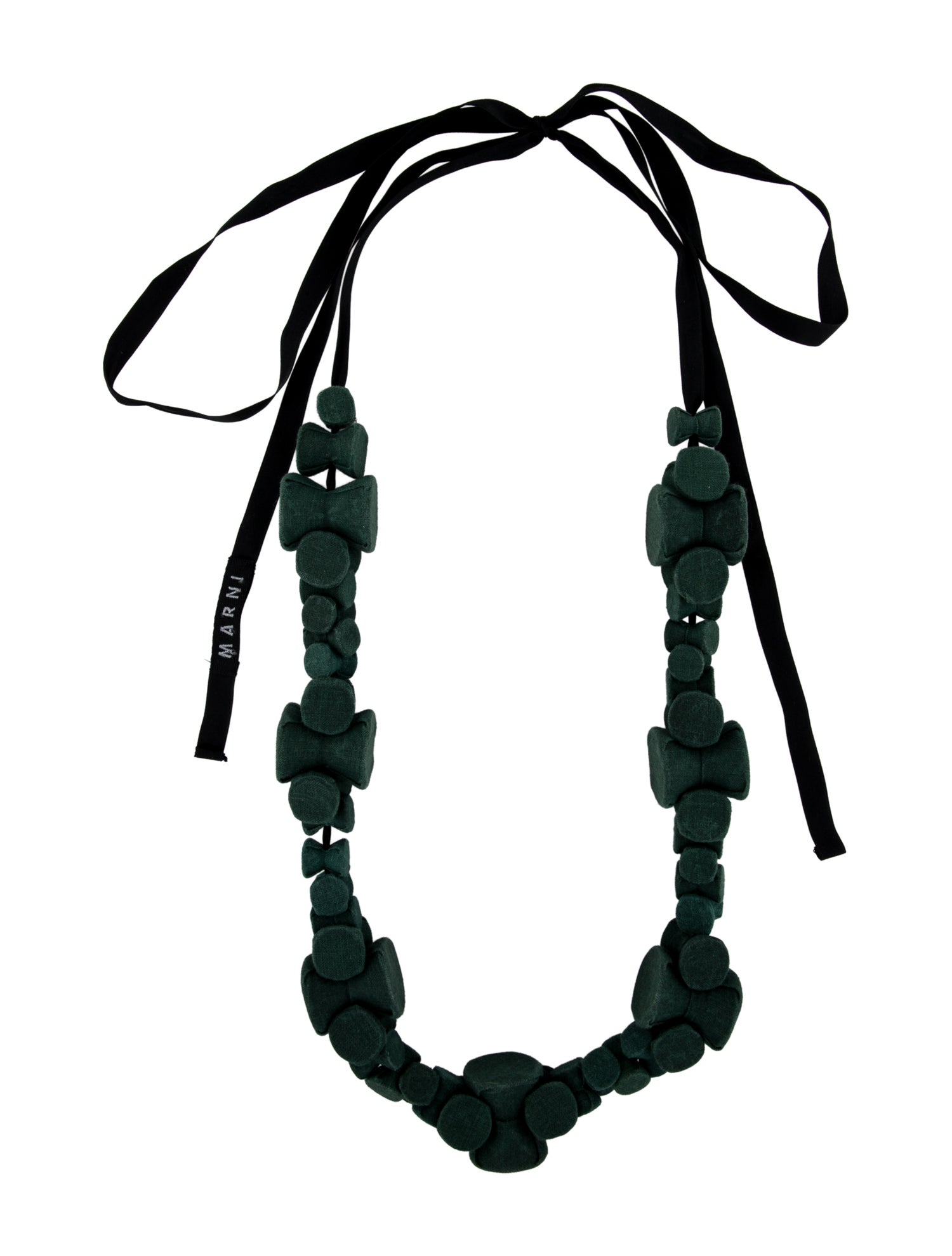 Marni Fabric & Ribbon Collar Necklace