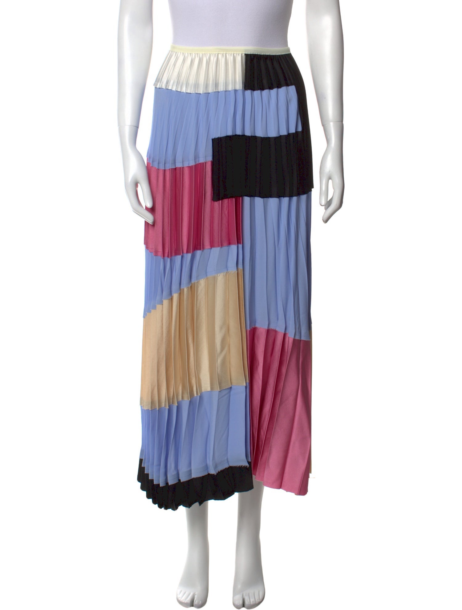 Marni Colorblock Pattern Midi Length Skirt