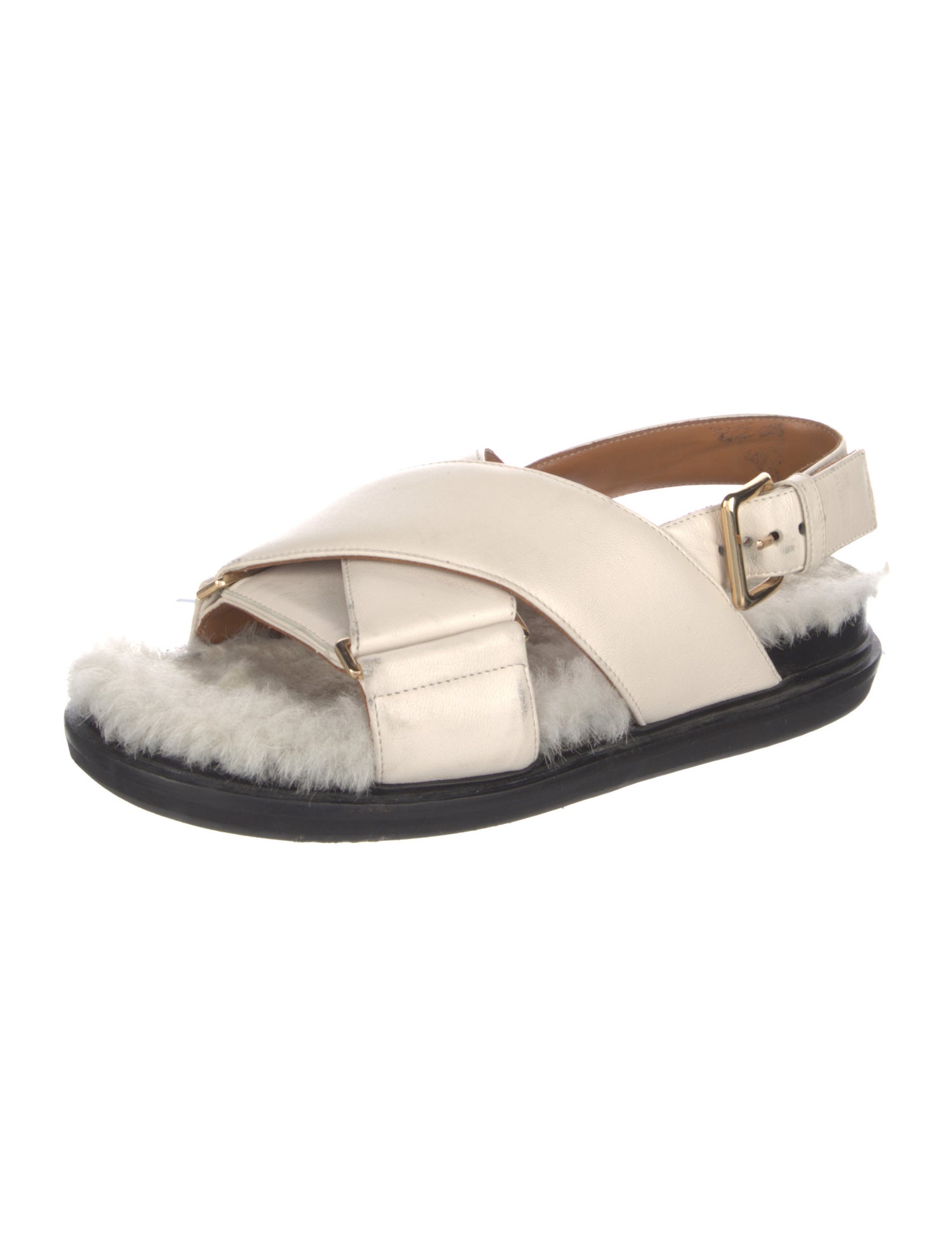 Marni Leather Slingback Sandals