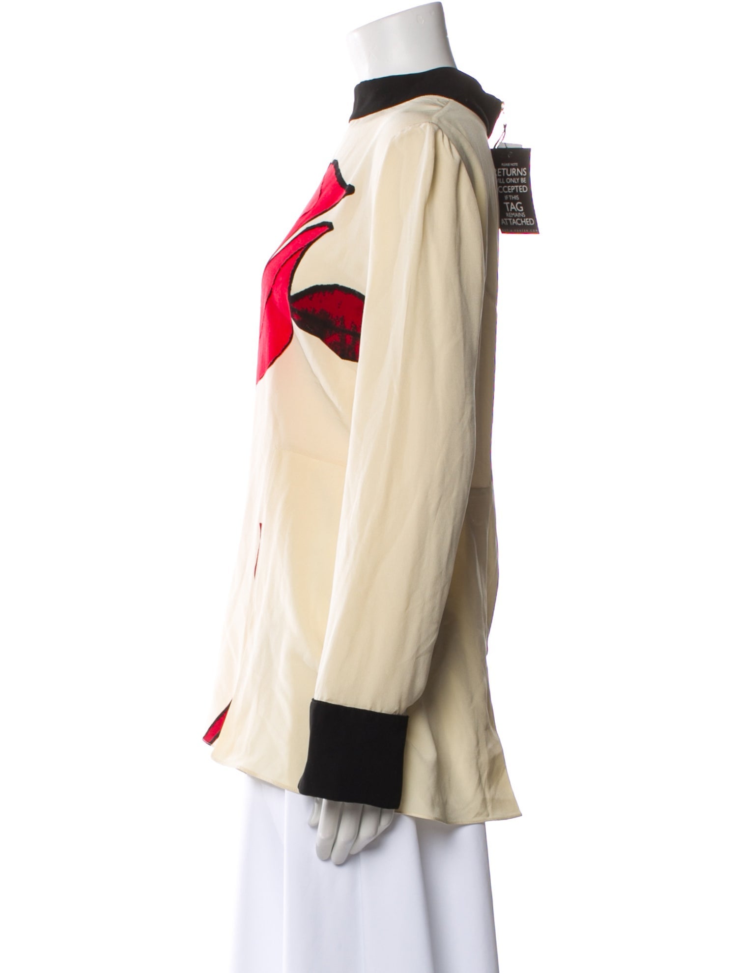 Marni Silk Graphic Print Blouse