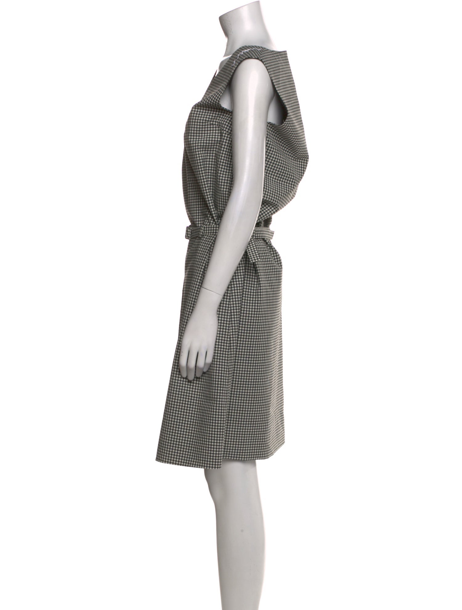 Marni Plaid Print Knee-Length Dress