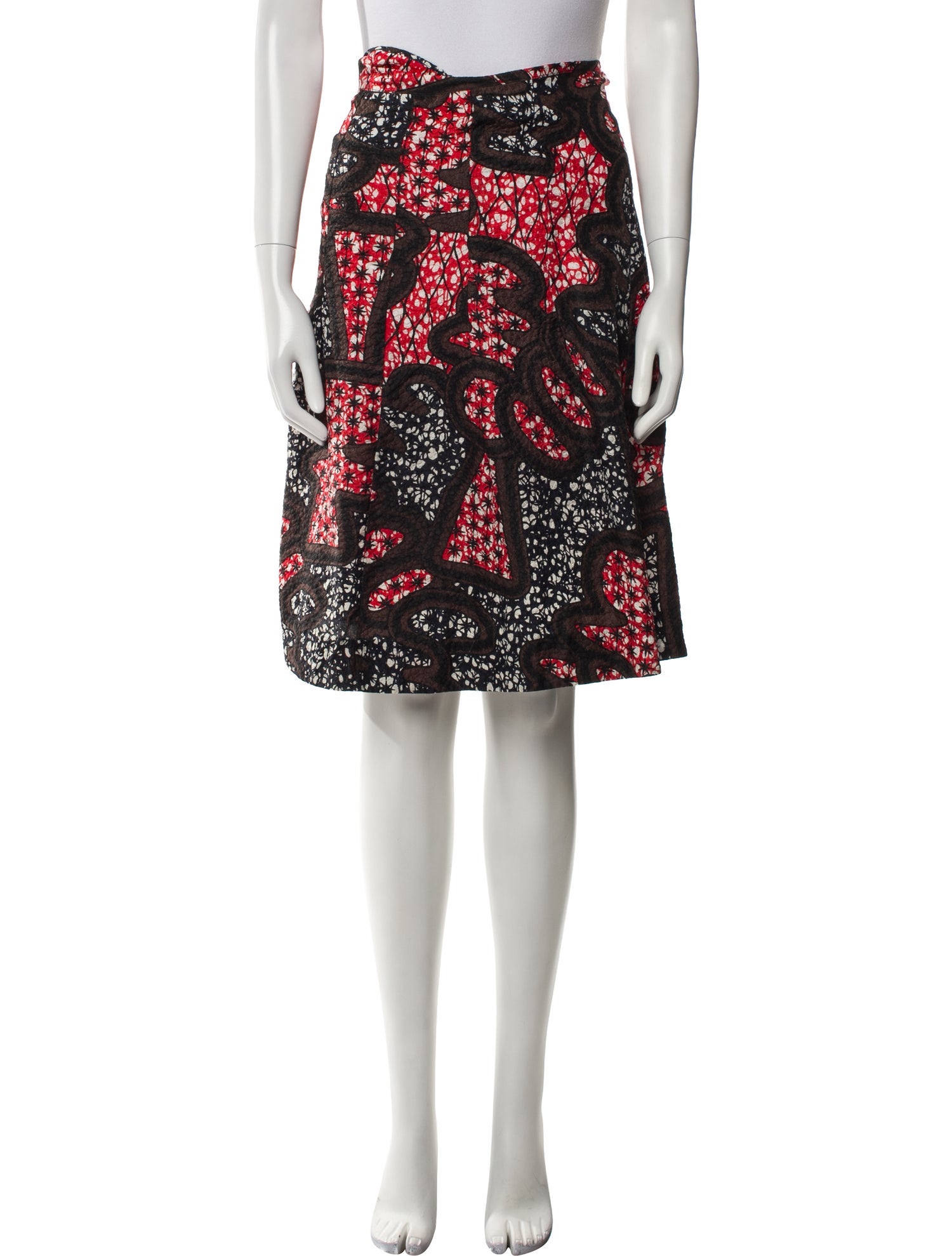 Marni Silk Knee-Length Skirt