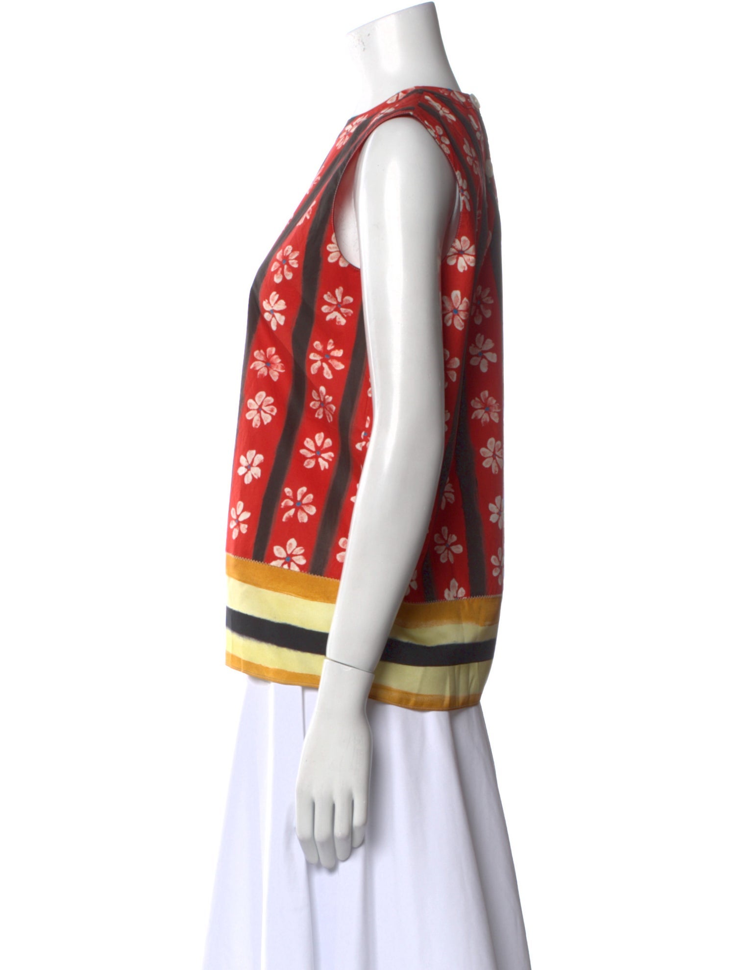 Marni Printed Crew Neck Top