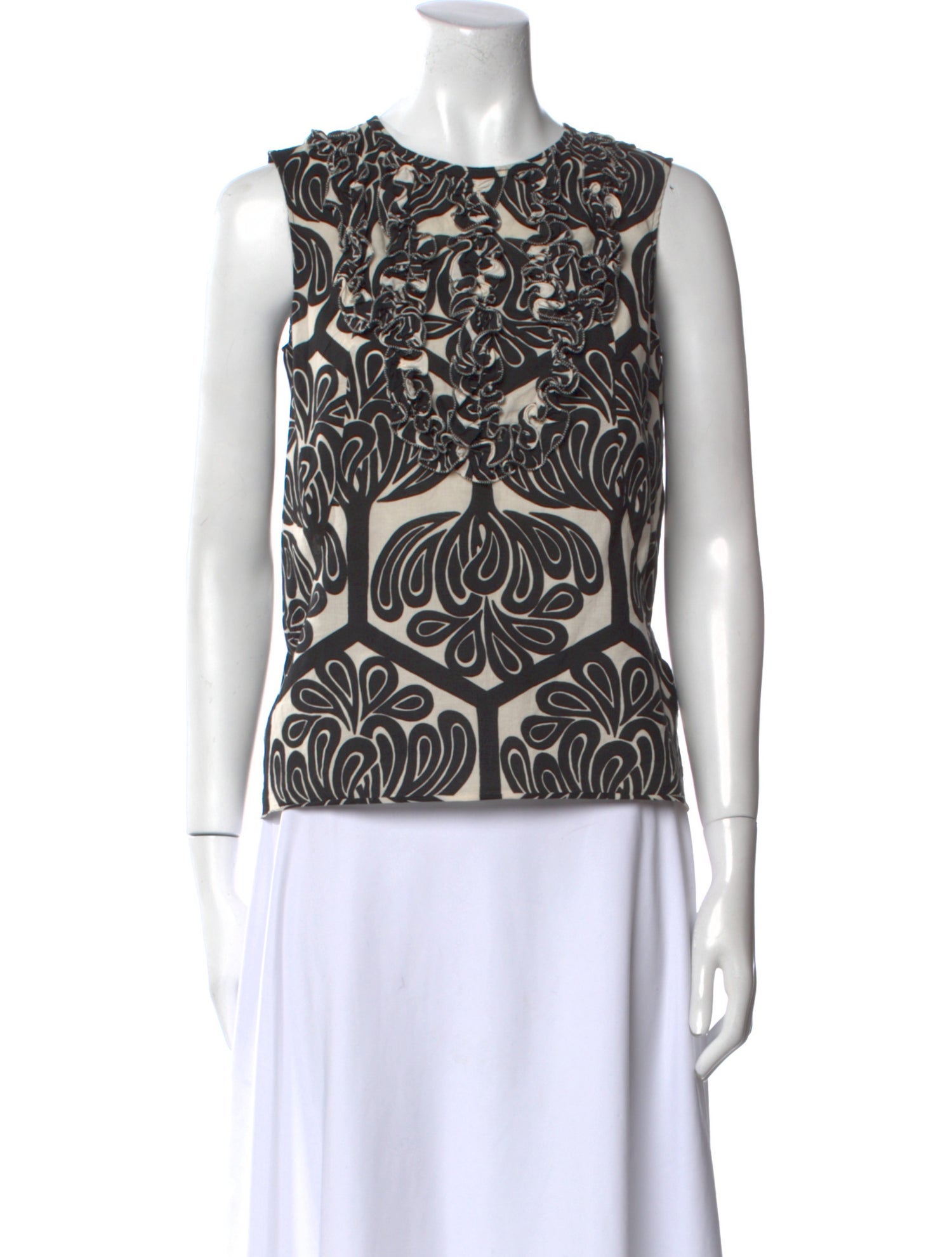 Marni Printed Crew Neck Top