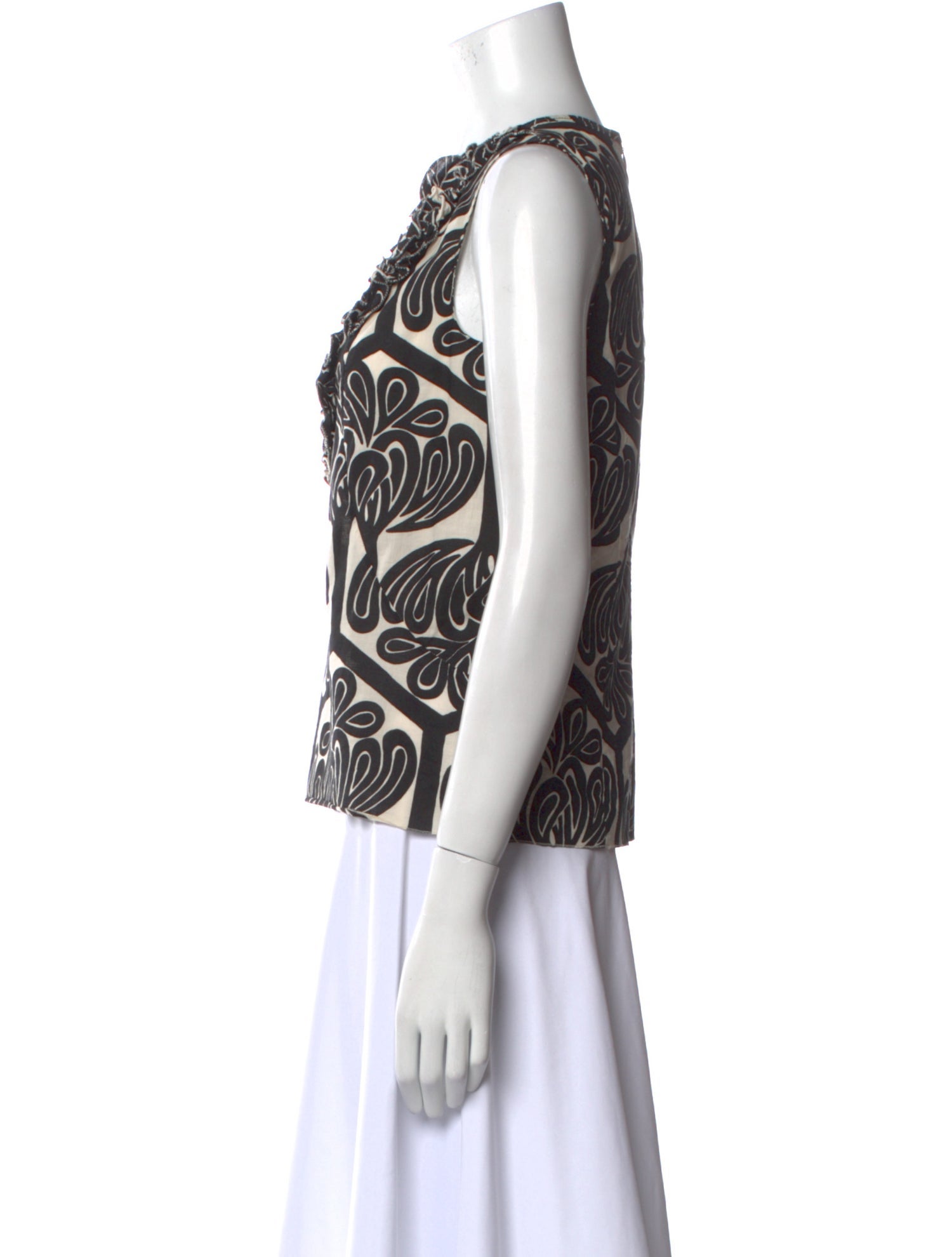 Marni Printed Crew Neck Top