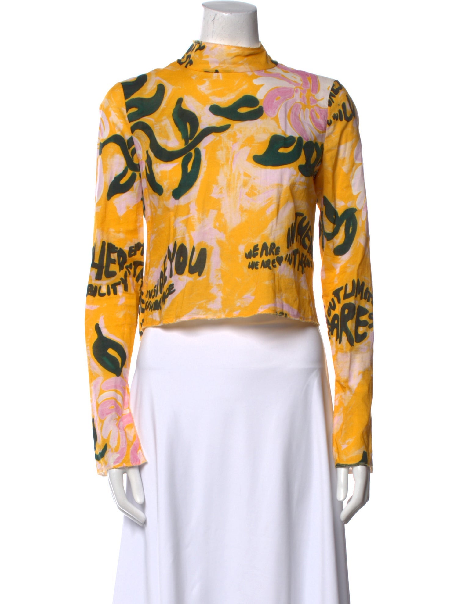 Marni Printed Mock Neck Top