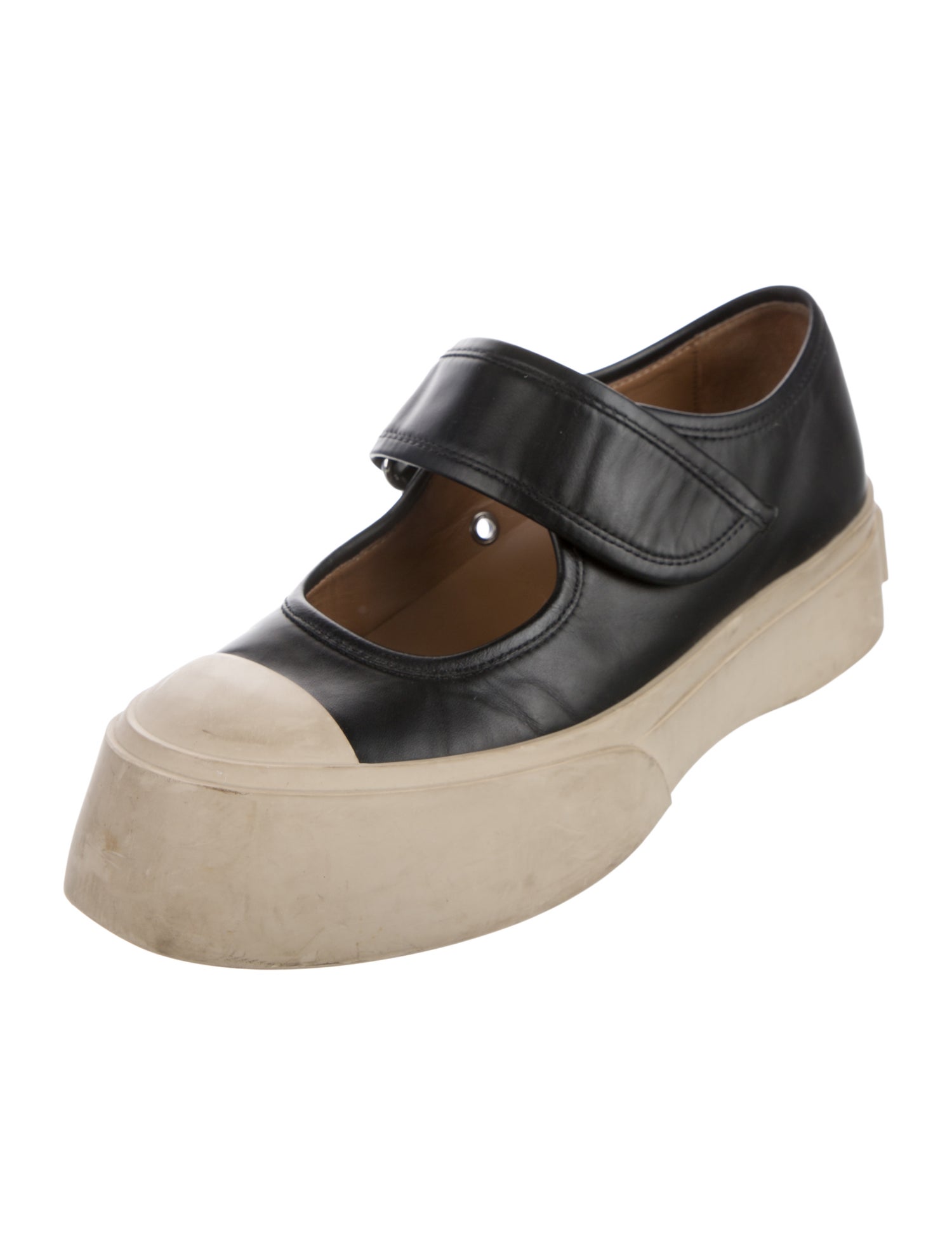 Marni Leather Mary Jane Flats